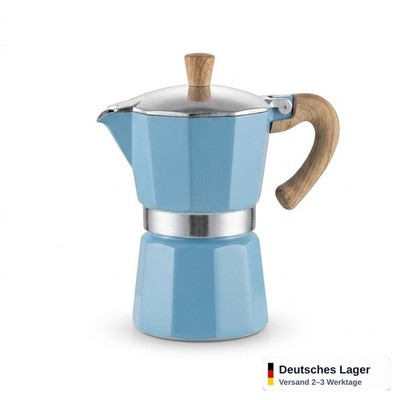 Espressokocher 3 Tassen Aluminium Mokkakanne Herdplatte Kaffeekanne