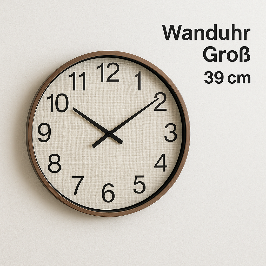 Wanduhr Groß 39 cm