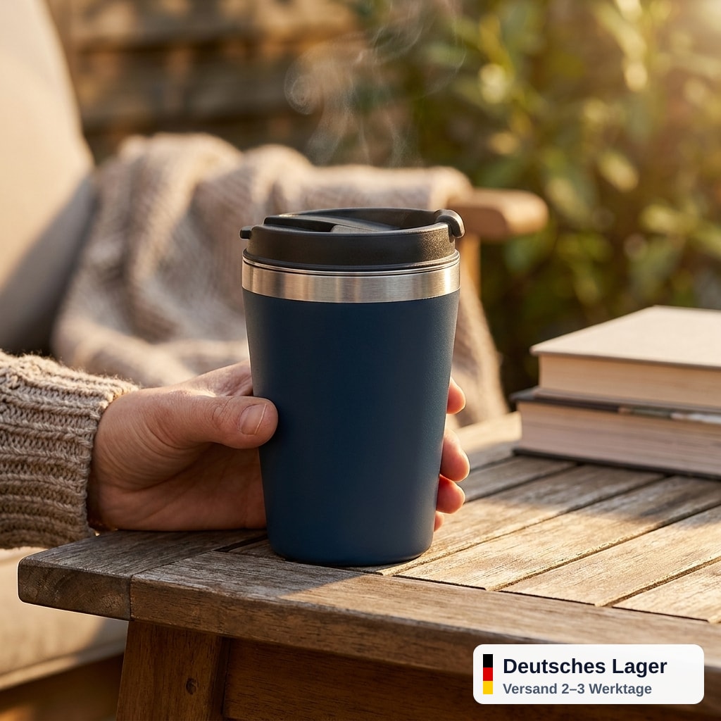 Isolierbecher, Kaffee, Tee, Getränke heiß & kalt halten 420 ml