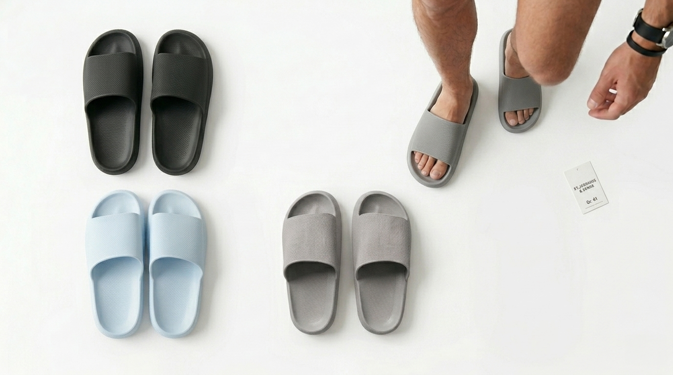 Cloud-Slipper für Herren – Hausschuhe, Badelatschen & Pool-Slipper in einem
