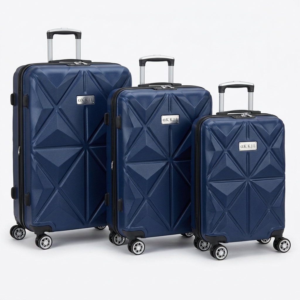 Hartschalenkoffer 3er-Set · ABS · Handgepäck + Mittel + XL · 4 Farben